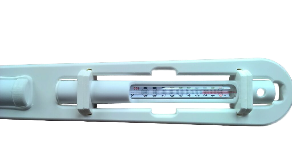 Лопатка полипропиленовая (L=770-930мм.) для перемешивания воды в ванне (с возможностью установки проверяемого термометра ТС-4 либо ТБ-3-М1)